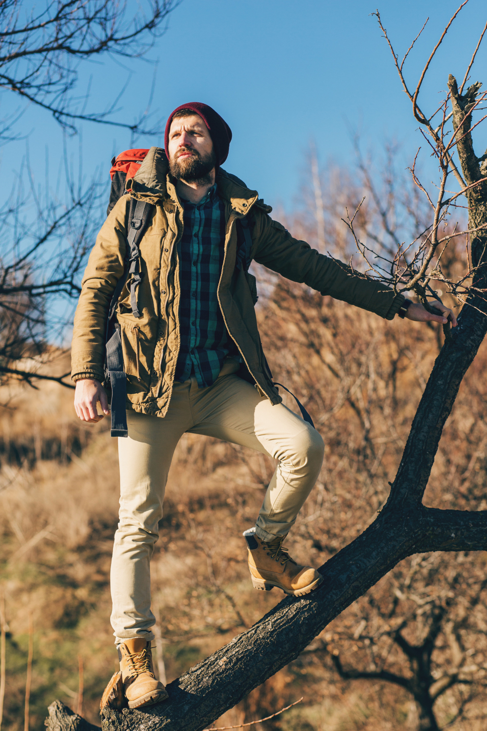 Man in Outdoor Gear